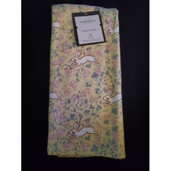 Threshold All Over Bunny Spring Rabbits Floral Cotton Hand Towel … - Picture 1 of 5